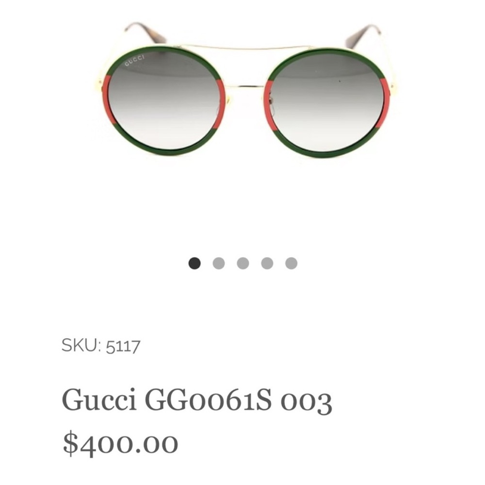 Gucci Women's Sunglasses - Red and Green